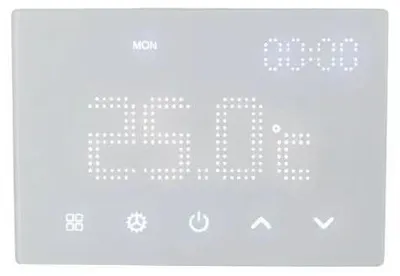 Produktbild von Integrierter Programmierbarer Thermostat 230V mit Touch-Display - Weiß