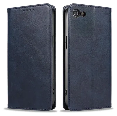 Produktbild von Handyhülle für Apple iPhone 6 / 6s Kunstleder Flip Cover Hülle Klapphülle Case Kartenfach Farbe: Blau