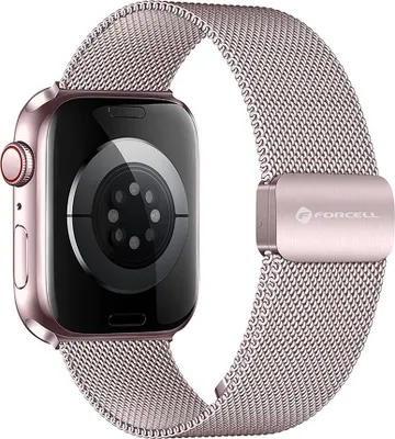 Zdjęcie produktu dla Forcell F-Design FA14, Pasek, Smartwatch, Różowy, Apple, APPLE Watch 42/44/45/49 mm, Stal nierdzewna