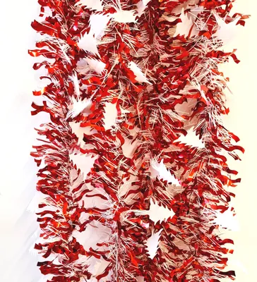 Produktbild von Lametta 5m Girlande Weihnachtsgirlande Christbaumschmuck Weihnachten Deko LMT8 Rot