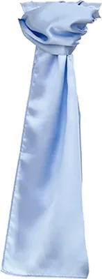 Immagine prodotto di Sciarpa di raso da donna - Colore: Azzurro - Dimensioni: 120 x 25cm