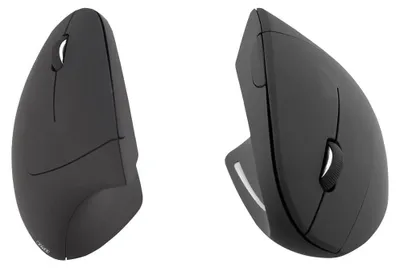 Obrázok produktu pre T'nB MWERGOVLEFT, L'avoruké, Vertikálny dizajn, RF Wireless, 1600 DPI, Čierna