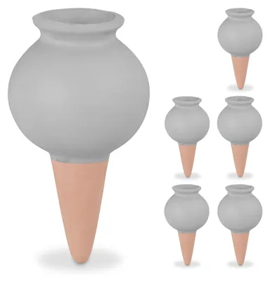Keramik-Wassertropfer Set 6er – Tropfbewässerung für Pflanzen