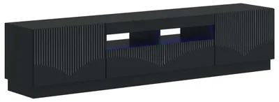 Immagine prodotto di Mobile TV a LED, 5 pezzi, colore nero, realizzato in legno composito