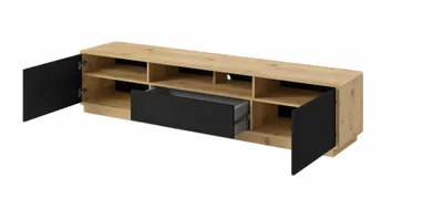 Obrázek produktu pro Televizní stolek 200 cm NIKET - Dub taurus / černý