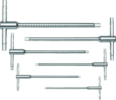 Produktbild von Swiss Tools T-Griff-Schraubendreher- Satz mit Gleitgriff 6-teilig 3-10mm