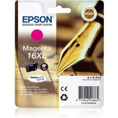 Produktbild von Epson Pen and crossword Singlepack Magenta 16XL DURABrite Ultra, High (L) Yield, Magenta, Tinte auf Pigmentbasis, 6,5 ml, 1 Stück(e), Einzelpackung