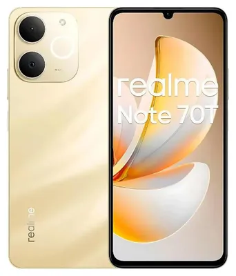 Produktbild von realme Note 70T, 17,1 cm (6.74"), 4 GB, 64 GB, 50 MP, Android 15, Gold