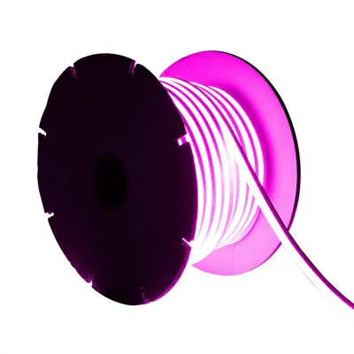 Produktbild von LED-Streifenrolle Neon Dimmbar 220V 50m SFLEX8 8W/m Schnitt 100cm IP65 Rosa