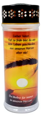 Produktbild von LED Grablicht Carinthia L 75 Tage "Lieber Vater..."