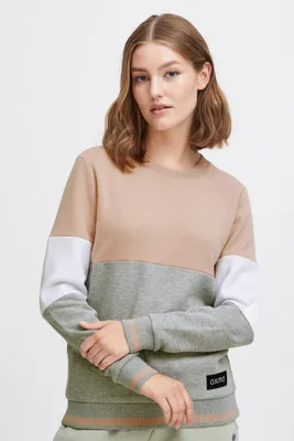 Produktbild von OXMO OXOmaya Damen Sweatshirt Pullover Sweater mit Rundhalsausschnitt