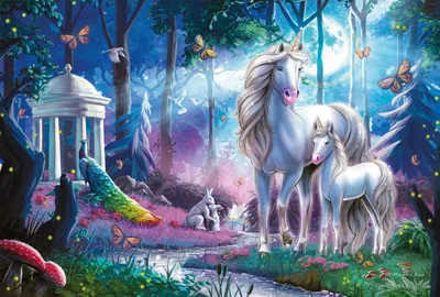 Immagine prodotto di Schmidt Spiele Kinderpuzzle Standard Einhornstute mit Fohlen, Kinder Puzzle, 200 Teile, 56486