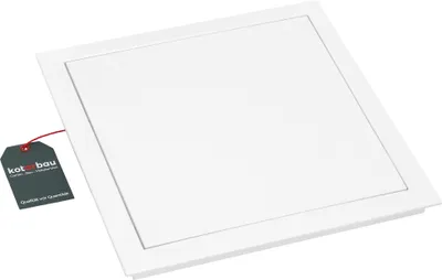 Produktbild von KOTARBAU® Revisionstür Revisionsklappe 30x30 cm zum Lackieren Schnappverschluss Revitür  Inspektionstür Zugangstür Wartungsklappe Serviceklappe Trockenbau Reinigungsklappe Kunststoff Weiß