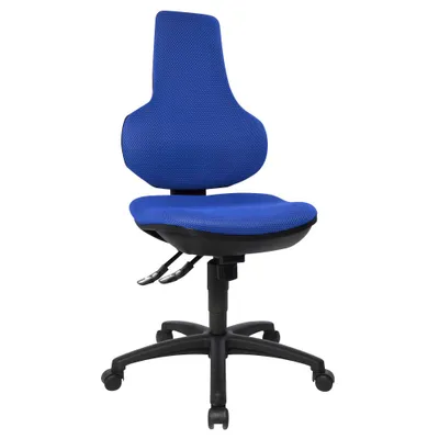Produktbild von Topstar Bürostuhl Ergo Point® SY, EP02BB6 Stoff blau, Gestell schwarz