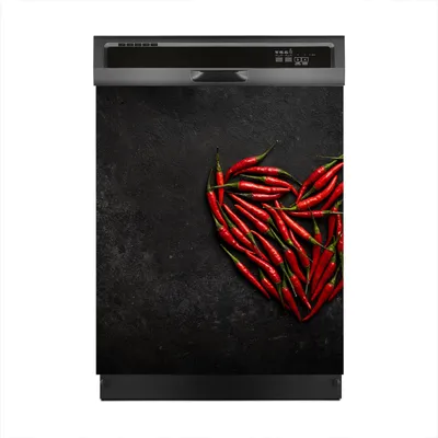 Produktbild von Aufkleber sticker 60x70 cm Dekorative folie Spülmaschine - Paprika Gemüse