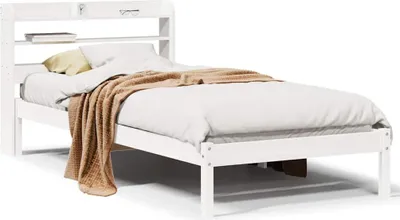Obrázok produktu pre vidaXL Posteľ z masívu bez matraca biela 75x190 cm borovicové drevo