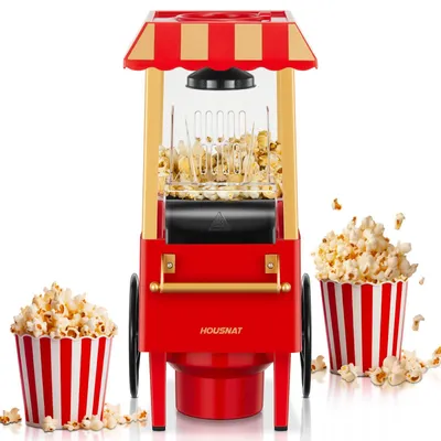 Heißluft-Popcornmaschine 1200 W, 3,5 l, rot