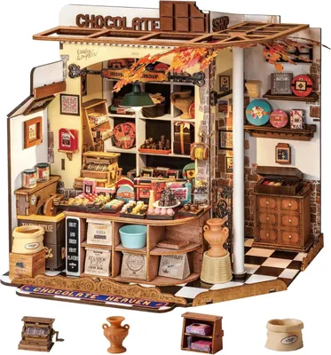 Produktbild von ROBOTIME DG174, DIY-Miniaturhaus, Junge/Mädchen, 14 Jahr(e), Erwachsene/Kinder, Mehrfarbig, 330 Stück(e)