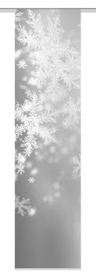 Schiebevorhang 245 x 60 cm, grau, 100% Polyester