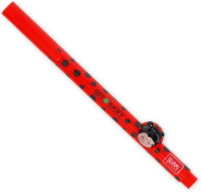 Produktbild von Legami Gel Pen Lovely Friends Ladybug, mit Tierdeko, Gelstift, Gelschreiber, Stift, Marienkäfer, CPP0027
