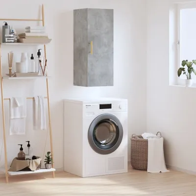 Immagine prodotto di vidaXL Armadio a muro grigio cemento 34,5x34x90 cm