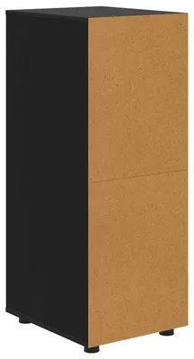 Image de Armoire de rangement Noir 40 x 48 x 105 cm Bois d'ingénierie