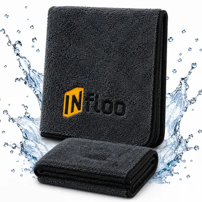 Produktbild von INfloo Trockentuch Auto 40x40 cm 500 GSM Mikrofaser