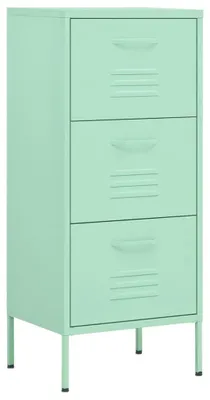 Obrázek produktu pro vidaXL Úložná skříň Mint Green 42,5x35x101,5 cm Ocel