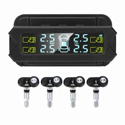 Produktbild von Reifendrucküberwachung LCD-Bildschirm Automatische Hintergrundbeleuchtung Solarbetriebenes Reifendrucküberwachungssystem