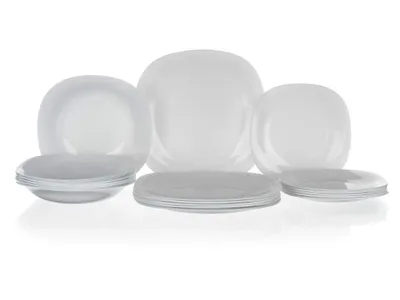 Produktbild von Bormioli Rocco Parma, 6 Person(en), Gehärtetes Glas, Weiß, Parma, Quadratisch, 27 cm