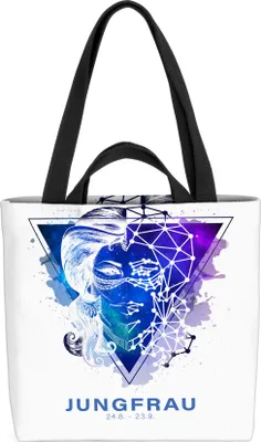 Produktbild von VOID Sternzeichen Sterne Horoskop Jungfrau Tasche 33x33x14cm,15l Einkaufs-Beutel Shopper Einkaufs-Tasche Bag