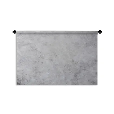 Produktbild von MuchoWow® Wandteppich Wandbehang Wand - Weiß - Grau 90x60 cm Tapisserie Dekoration Wandtuch - Wandskulpturen - Bildteppich