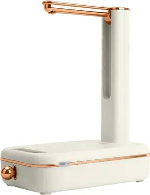 Produktbild von Wiederaufladbarer elektrischer Wasserspender per USB – BPA-frei und lebensmittelecht, 3 Durchflussstufen, geeignet für Camping/Minicamper/Zuhause/Büro, 800 mAh Akku (Weiß)