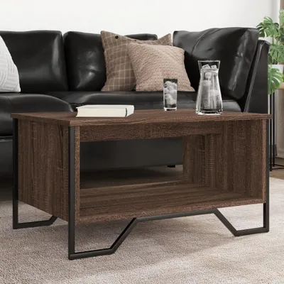 Produktbild von Design Couchtisch Braun Eichen-Optik 75x51x40 cm Holzwerkstoff, Couchtische 2024 Neu