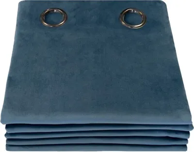 Produktbild von MOONDREAM  Akustikvorhang 3in1 | Lärmschutz | Thermoisolierung | 100% Verdunkelung | Patentierte Technologie | EU | Samt | Ösen | Blau MC56 | 130B x 250H cm