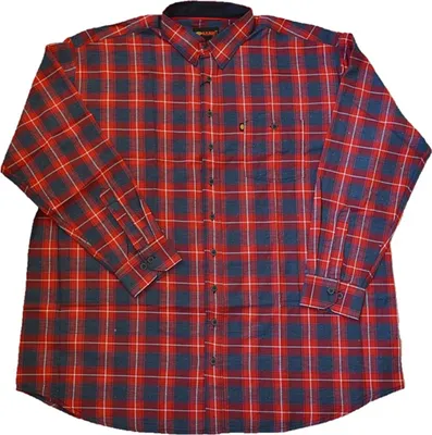 Produktbild von Übergrößen Herrenhemd KAMRO Blau/Rot kariert 8XL