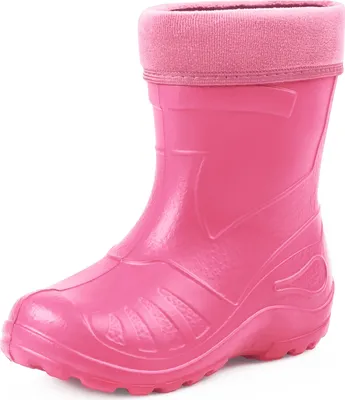 Produktbild von Ladeheid Kinder Mädchen Jungen federleichte Eva Thermo Gummistiefel Regenstiefel gefüttert KL050 (Hellrosa, 28 EU).
