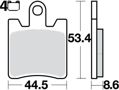 Image de Plaquettes de frein avant pour Triumph Trophy 1215 ABS, année de fabrication 2013-2014, plaquettes de frein TRW - Neuf