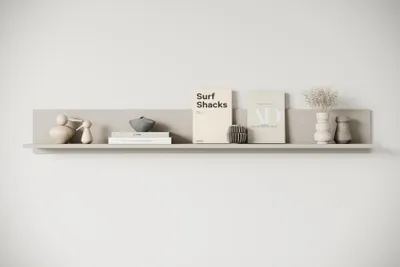 Produktbild von MINIO go for it, VEVE 138, Wandregal, Hängeregal, modern, 138 cm, Wohnzimmer, Kaschmirbeige Farbe