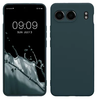 Produktbild von kwmobile Handyhülle für OnePlus Nord 4 5G Hülle - weiches Handy Silikon Case - Schutzhülle Cover - Dunkler Schiefer