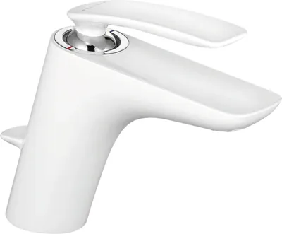 Obrázek produktu pro KLUDI 520239175 BALANCE umyvadlová baterie BÍLÁ/CHROMOVÁ s vyskakovacím výtokem / jednopáková baterie