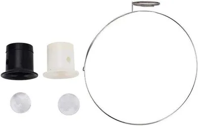 Produktbild von Vergrößerungsglas-Set 5 x 10 cm mit Schutzbrille für Uhrenmacher
