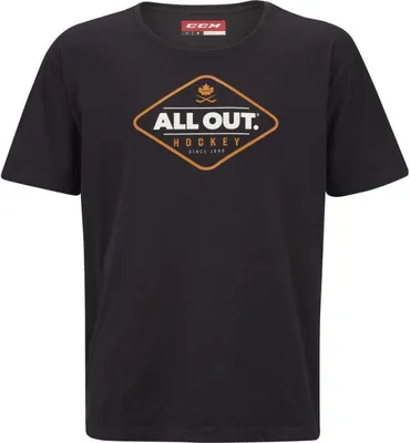Obrázok produktu pre Tričko CCM All Outside, čierne, pre mládež, veľkosť: L