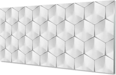 Produktbild von Spritzschutz 100x50 Wandkunst 3d Hexagone