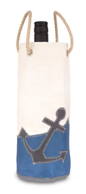 Image de Sac à bouteille Buddel Anker Blanc Bleu