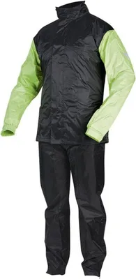 Produktbild von REBELHORN Rain Motorrad Regenanzug Zweiteiliger Schwarz / Fluo Gelb 4XL