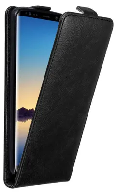 Produktbild von Cadorabo Hülle für Samsung Galaxy NOTE 8 Schutz Hülle in Schwarz Flip Etui Handyhülle Case Cover
