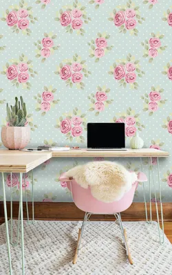 Produktbild von Coloray Fototapete 104x70 cm Latextapete Magicstick - Satz nette schäbige schicke Rosen