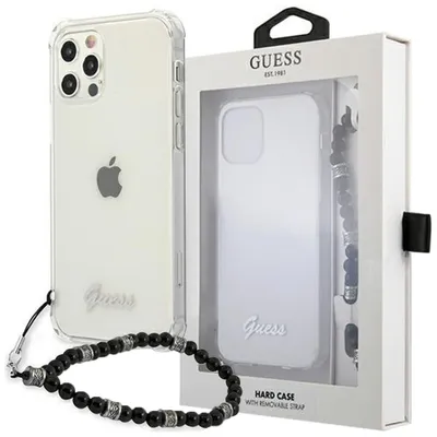 Produktbild von Guess Guhcp13Xkpsbk Iphone 13 Pro Max 6,7"" Transparentes Hardcase Schwarz Perle