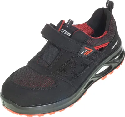 Produktbild von ELTEN Damen-Sicherheitssandale HANNAH XXTL black-red Easy ESD S1P Arbeitsschuh
